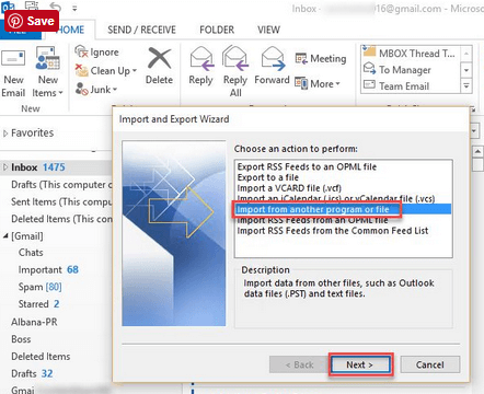 outlook 2016 contacts missing on second computer