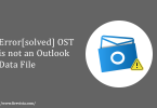 OST is not an outlook data file