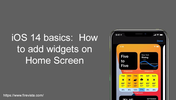 How to add widgets on Home Screen
