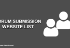 Forum Submission Sites list