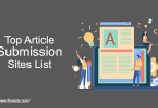 Top Article Submission Sites List