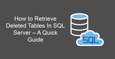 How to Retrieve Deleted Tables In SQL Server – A Quick Guide