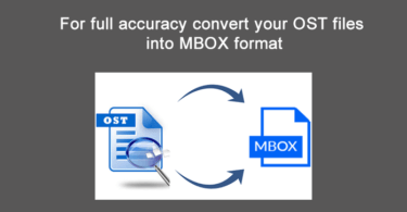 convert your ost files into mbox format