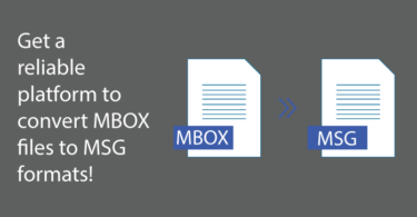 Get a reliable platform to convert MBOX files to MSG formats!